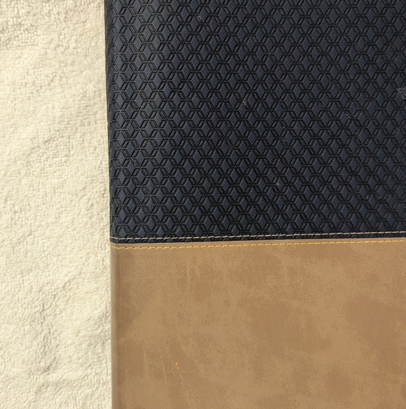 NIV Study Bible Navy Tan Leathersoft Fully Revised Edition Red Letter Comfort Pr - Picture 3 of 11